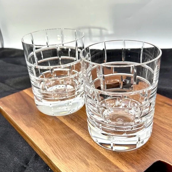 RARE 2 Baccarat Espalier Double Old Fashion Highball Crystal Glasses. - Picture 5 of 17